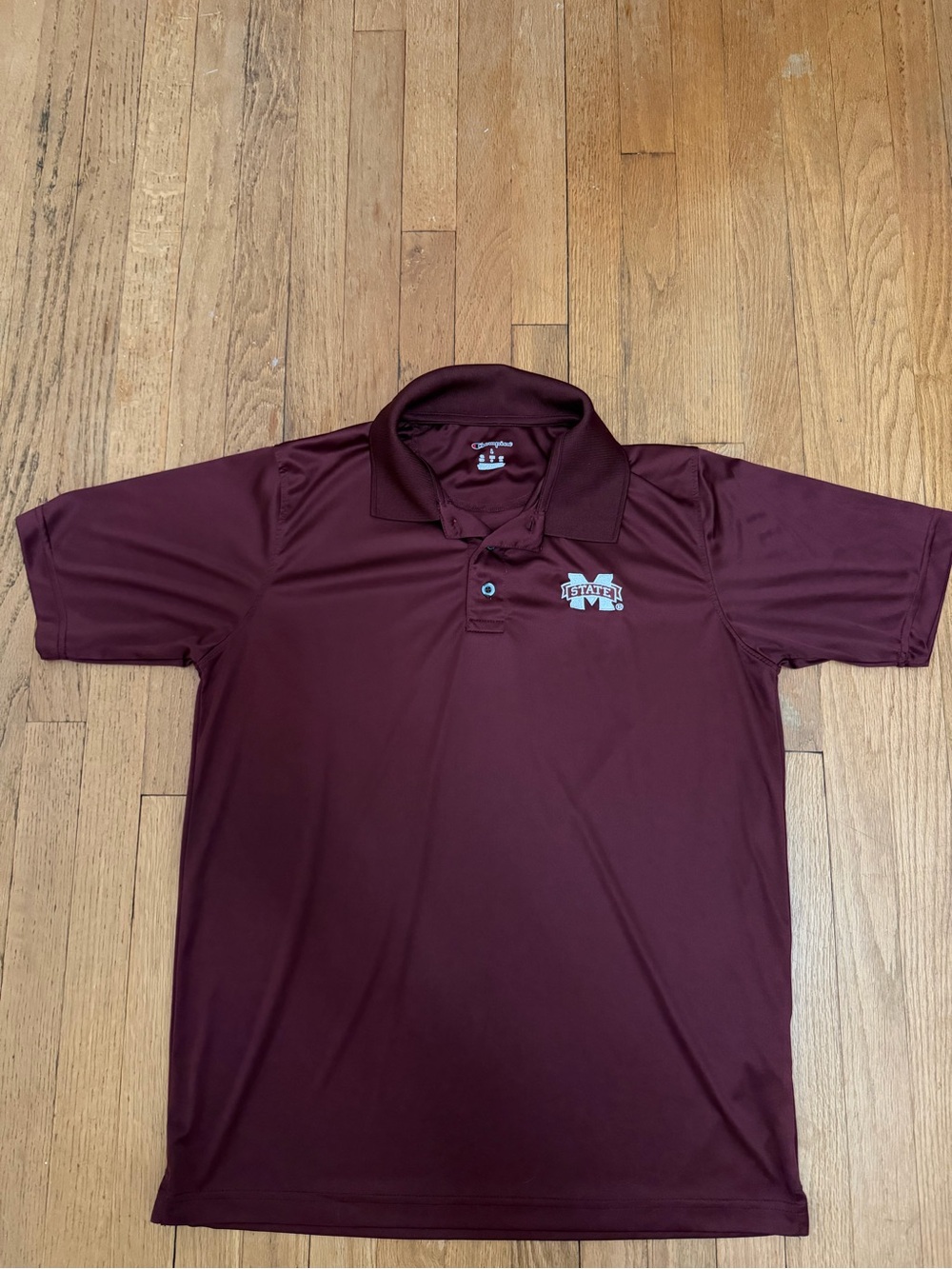 Mississippi State University Champion Maroon Polo - Size L